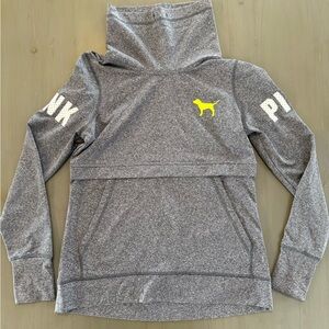 PINK Victoria's Secret Women’s Gray Hoodie